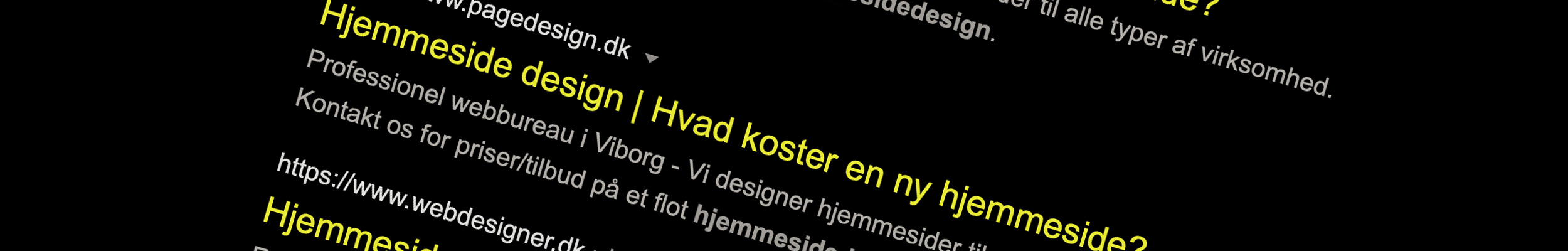 Din placering ved søgning