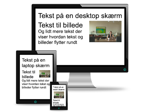 Desktop, tablet, mobil
